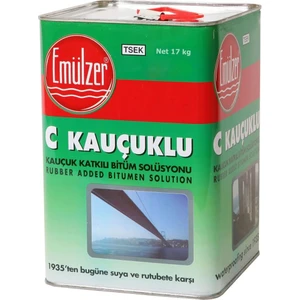 C Kauçuklu Bina Teras Çatı Bodrum Su Yalıtım Zifti 17 kg