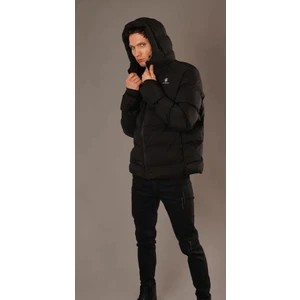 Nolan Coat Erkek Siyah Şişme Mont