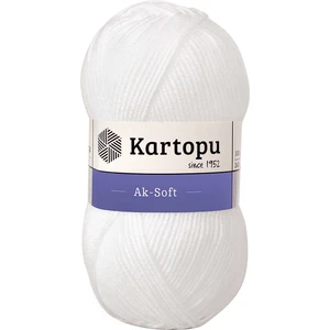 Aksoft K010 Beyaz El Örgü İpliği 100 gr