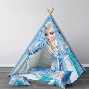 Dijital Baskılı Kızıldereli Çocuk Bebek Odası Oyun Çadırı Model: 045