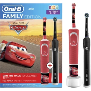 Oral B D100 Şarj Edilebilir Diş Fırçası + Aile Paketi Cars 2li