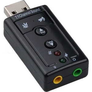 USB 7.1 Kanal USB 3.5 mm Jack Dönüştücü Ses Kartı