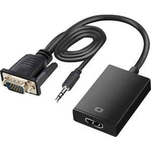 VGA To HDMI Çevirici VGA + Audio To HDMI Converter