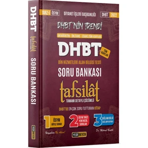 Yedi Beyza Yayınları Dhbt Tafsilât Tamamı Çözümlü Soru Bankası
