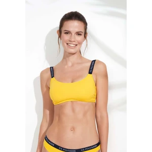U.S. Polo Assn. Kadın Sarı İnce Askılı Bikini Üst