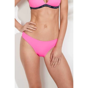U.S. Polo Assn. Kadın Pembe Brazilian Bikini Alt
