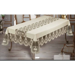 Zana Linen Kumaş Fransız Güpürlü Lüks Masa Örtüsü
