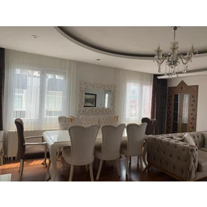 Akça Tekstil İp Model Beyaz Renk İp Perde 300 x 270 cm. - 2 mm Şeritler Halinde Dokunmuş Düğmeli İp Perde