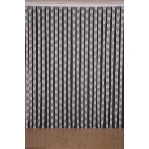 Akça Tekstil Kelebek Model Beyaz Renk İp Perde Hazır Düğmeleri Dikilmiş İp Perde 300 x 270 cm.