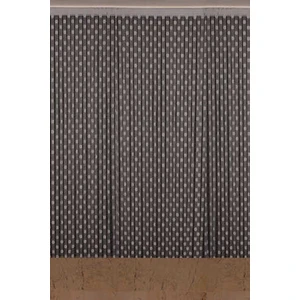 Akça Tekstil Puanlı Model Gri Renk İp Perde Hazır Düğmeleri Dikilmiş İp Perde 300 x 270 cm.