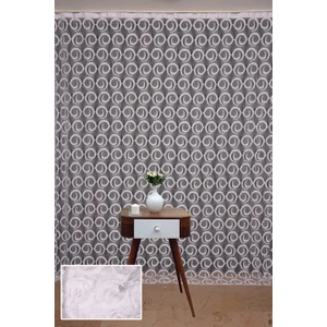 Akça Tekstil Vakko Model Beyaz Renk İp Perde Hazır Düğmeleri Dikilmiş İp Perde 300 x 270 cm.