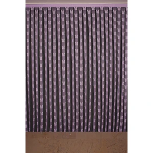 Akça Tekstil Kelebek Model Lila Renk İp Perde Hazır Düğmeleri Dikilmiş İp Perde 300 x 280 cm.