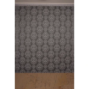 Akça Tekstil Örümcek Model Gri Renk İp Perde Hazır Düğmeleri Dikilmiş İp Perde 300 x 270 cm.