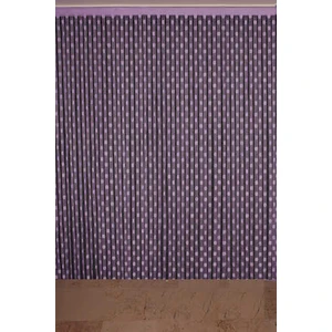 Akça Tekstil Puanlı Model Lila Renk İp Perde Hazır Düğmeleri Dikilmiş İp Perde 300 x 280 cm.