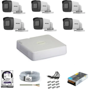 Haıkon 6 Kameralı Güvenlik Kamera Hazır Set 1tb 7/24 Hdd-1tb Kayıt Kapasiteli Sistem