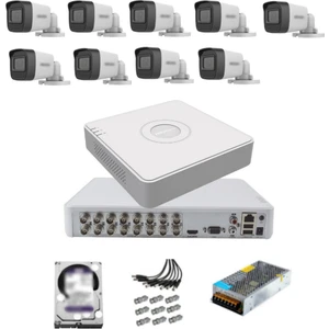 9 Kameralı Güvenlik Kamera Hazır Set 2tb 7/24 Hdd-2tb Kayıt Kapasiteli Sistem
