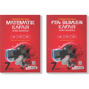 Kafa Dengi Yayınları  7.Sınıf Matematik Fen Bilimleri Kafası Soru Seti 2022 (2 Kitap)