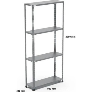 Uzman Grup Raf Sistemleri Uzman Grup Raf Çelik Raf 4 Raflı 2metre 31 x 93 Çelik Raf Depo Rafı