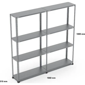 Uzman Grup Raf Sistemleri Uzman Grup Raf Çelik Raf 4 Raflı 2metre 2 Blok 31 x 93 Çelik Raf Depo Rafı