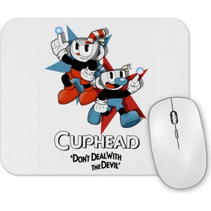 Baskı Dükkanı Cuphead Don't Deal With The Devil Mouse Pad