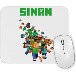 Baskı Dükkanı Kişiye Özel Minecraft  Mouse Pad