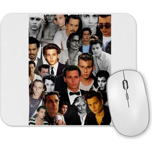 Baskı Dükkanı Johnny Depp Collage Mouse Pad