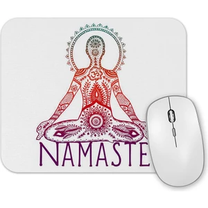 Baskı Dükkanı Namaste Yoga 02 Mouse Pad