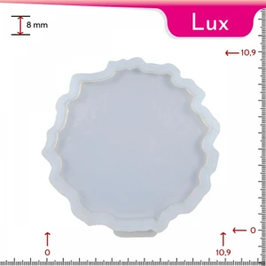 Mold-It Lux Bardak Altlığı Tekli Yuvarlak Geode Silikon Kalıbı