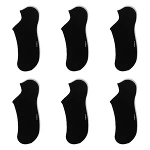 Ozzy Socks Kadın Siyah Bambu Görünmez (Sneaker) Spor Ayakkabı Çorabı