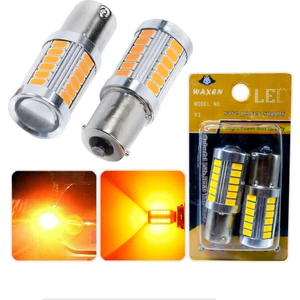 Stop Sinyal Geri Vites Ampul Mercekli 33 Led P21W 6500K Turuncu