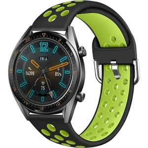 Huawei Watch Gt2 46 mm Delikli Spor Renkli Silikon Kordon