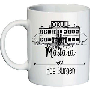 Okul Müdürüne Öğretmenler Günü Hediyesi Isimli Kupa Bardak