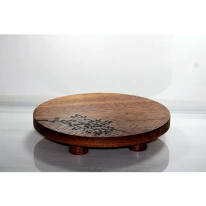 Nordıc Style Iroko Ayaklı Servis Tahtası