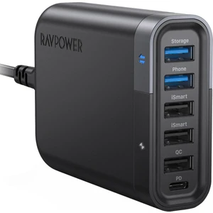 RP-UM002 60W Port USB USB C Filehub Şarj ve Depolama Cihazı