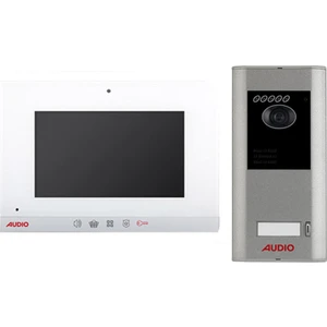 001461A 7 Inç Bus Plus Beyaz Mekanik Butonlu Görüntülü Villa Set