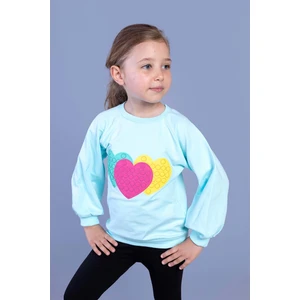 Toontoy Kids Toontoy Kız Çocuk Popıt Desenli Sweatshirt