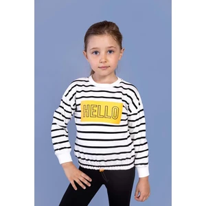 Toontoy Kids Toontoy Kız Çocuk Çizgi Desenli Baskılı Sweatshirt
