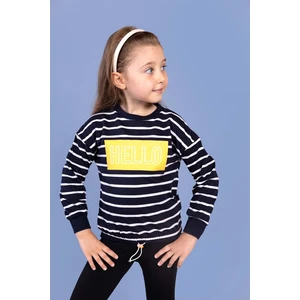 Toontoy Kids Toontoy Kız Çocuk Çizgi Desenli Baskılı Sweatshirt