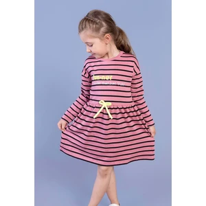 Toontoy Kids Toontoy Kız Çocuk Çizgili Elbise