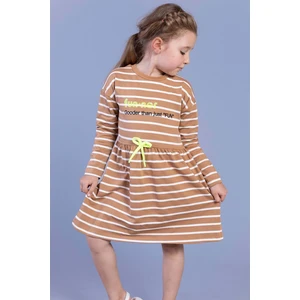 Toontoy Kids Toontoy Kız Çocuk Çizgili Elbise