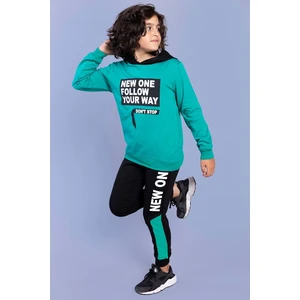 Toontoy Kids Toontoy Erkek Çocuk Kapüşonlu Baskılı Eşofman Takımı