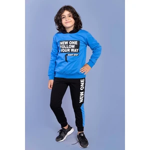 Toontoy Kids Toontoy Erkek Çocuk Kapüşonlu Baskılı Eşofman Takımı
