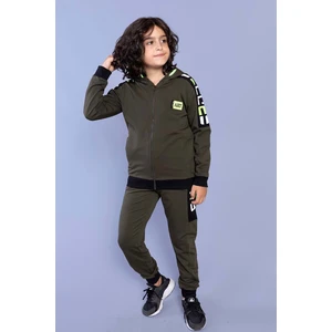 Toontoy Kids Toontoy Erkek Çocuk Kapüşonlu Garni Detaylı Eşofman Takımı