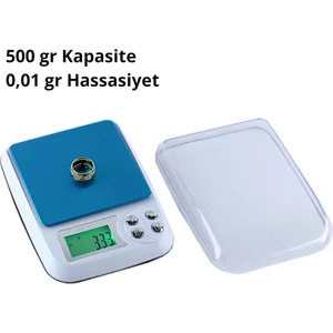 Dijital Hassas Kuyumcu Cep Terazisi Tartı 500 gr Digital Scale 0,