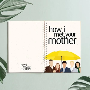 Paytak Moda How I Met Your Mother Defter Tasarım Spiralli A5 96 Yaprak Çizgisiz Defter PYTKDT0287