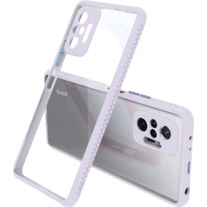 Mobaxaksesuar Xiaomi Redmi Note 10 Pro Kılıf Kenar Renkli Sararmaz Şeffaf Kapak