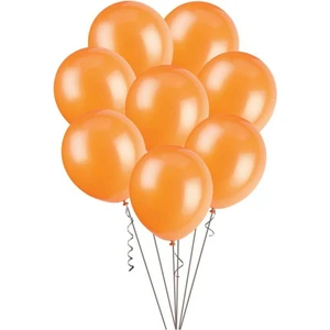 Metalik Balon Turuncu 10 Adet