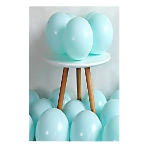 Yeşil Renk Makaron Balon 10 Adet