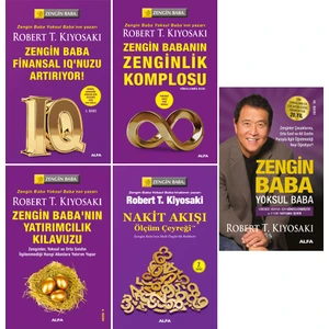 Robert T. Kiyosaki 5 Kitap Set / Zengin Baba Finansal Iq'nuzu Artırıyor - Zenginlik Komplosu - Yatırımcılık Kılavuzu - Nakit Akışı - Zengin Baba Yoksul Baba