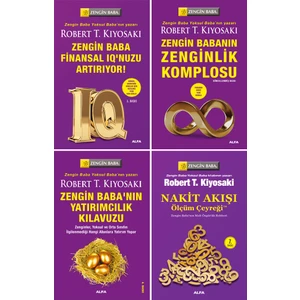 Robert T. Kiyosaki 4 Kitap Set / Zengin Baba Finansal Iq'nuzu Artırıyor - Zenginlik Komplosu - Yatırımcılık Kılavuzu - Nakit Akışı